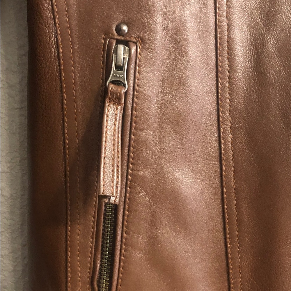 Genuine Leather Brown Jacket - Picture 3 of 14